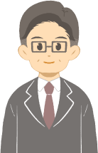 スーツを着た中嶋税理士のイラスト