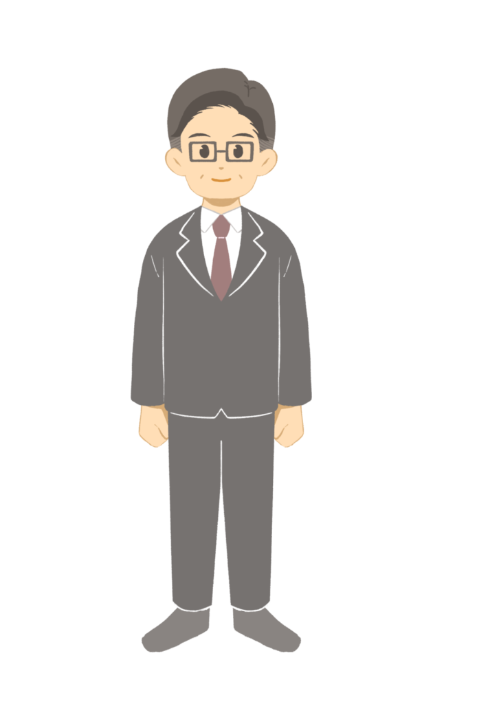 スーツを着た中嶋税理士のイラスト